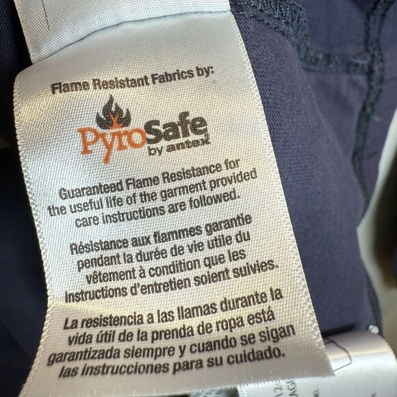 Carhartt  Men's Force Flame Resistant FR Long Sleeve Navy Shirt Size XL *SPOTS* - Picture 14 of 16